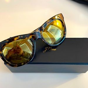 J Crew Mirrored Tortoise Sunglasses